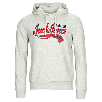 Textiel Heren Sweaters / Sweatshirts Jack & Jones JJELOGO SWEAT HOOD 2 COL 23/24 Grijs