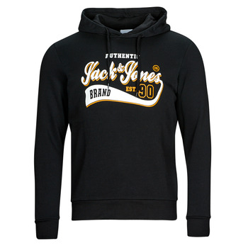 Textiel Heren Sweaters / Sweatshirts Jack & Jones JJELOGO SWEAT HOOD 2 COL 23/24 Zwart