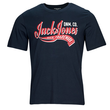 Textiel Heren T-shirts korte mouwen Jack & Jones JJELOGO TEE SS O-NECK 2 COL AW23 SN Marine