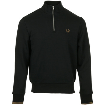 Textiel Heren Sweaters / Sweatshirts Fred Perry Half Zip Sweatshirt Zwart