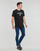 Textiel Heren T-shirts korte mouwen Calvin Klein Jeans VARSITY CURVE LOGO T-SHIRT Zwart