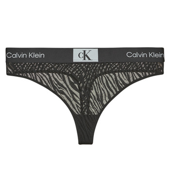 Ondergoed Dames Strings Calvin Klein Jeans MODERN THONG Zwart