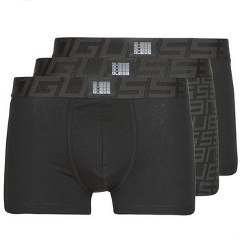 Ondergoed Heren Boxershorts Guess IDOL BOXER TRUNK PACK X3 Zwart / Zwart / Zwart