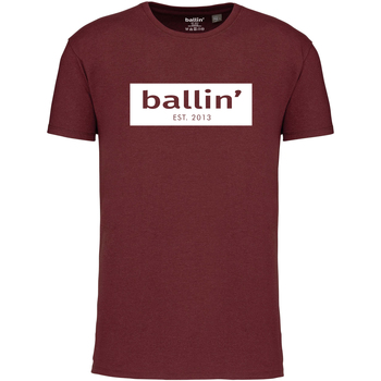 Textiel Heren T-shirts korte mouwen Ballin Est. 2013 Cut Out Logo Shirt Rood
