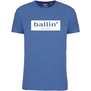 Textiel Heren T-shirts korte mouwen Ballin Est. 2013 Cut Out Logo Shirt Blauw