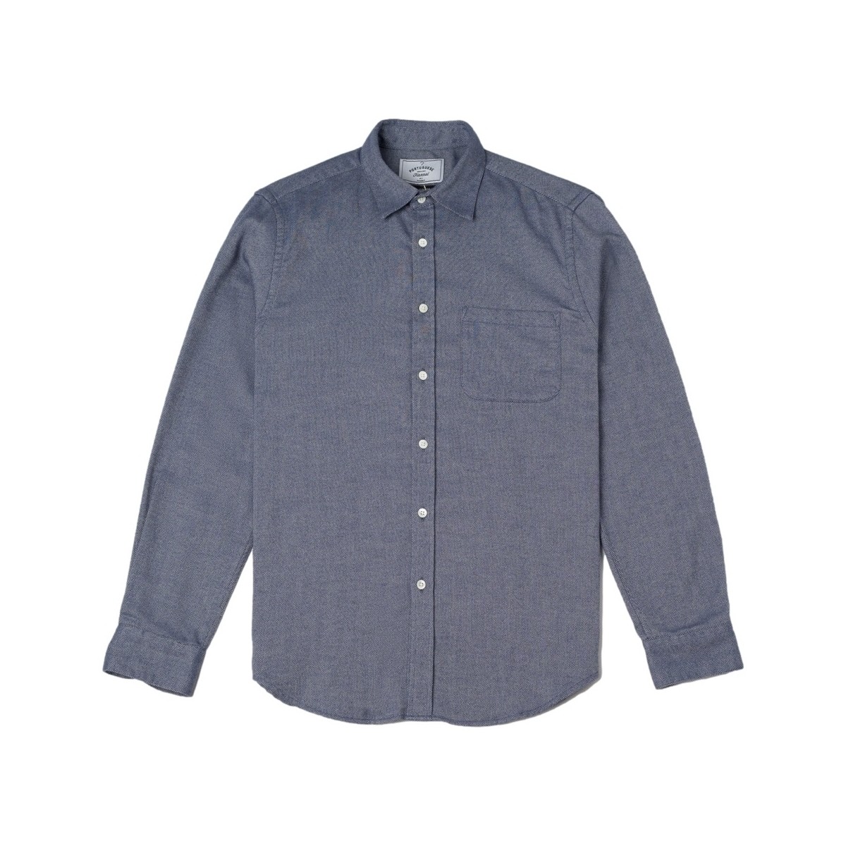Textiel Heren Overhemden lange mouwen Portuguese Flannel Espiga Shirt - Blue Blauw