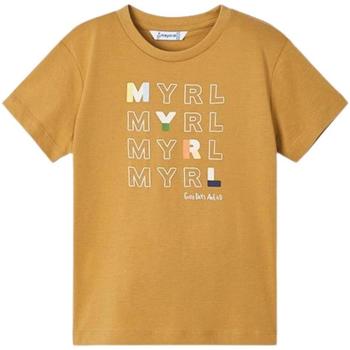 Textiel Jongens T-shirts & Polo’s Mayoral  Beige