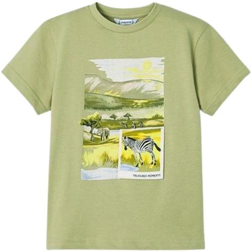 Textiel Jongens T-shirts & Polo’s Mayoral  Groen