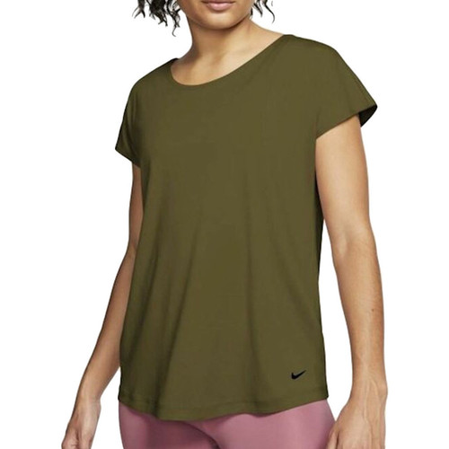 Textiel Dames T-shirts korte mouwen Nike  Groen