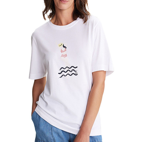 Textiel Dames T-shirts & Polo’s TBS  Wit