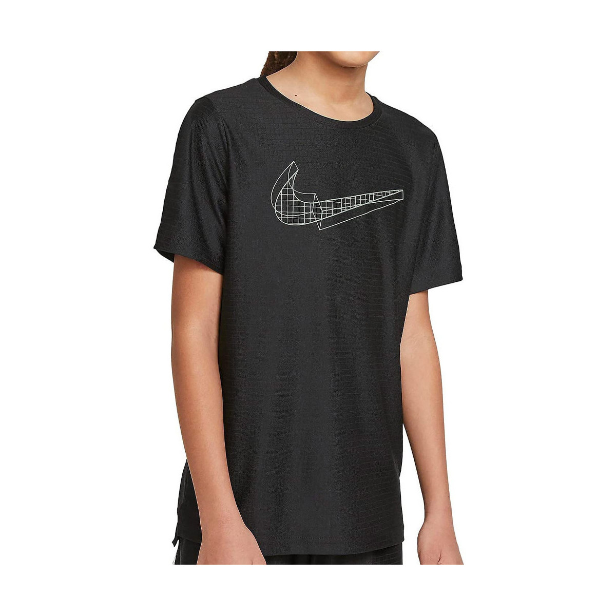 Textiel Meisjes T-shirts & Polo’s Nike  Zwart