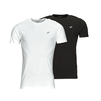 Textiel Heren T-shirts korte mouwen Kaporal RIFT Zwart / Wit