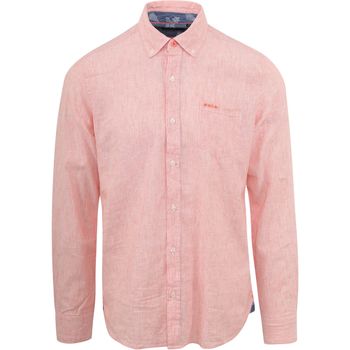 Textiel Heren Overhemden lange mouwen New Zealand Auckland NZA Overhemd Rum Streep Roze Roze