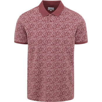 Textiel Heren T-shirts & Polo’s State Of Art Poloshirt Print Roze Multicolour