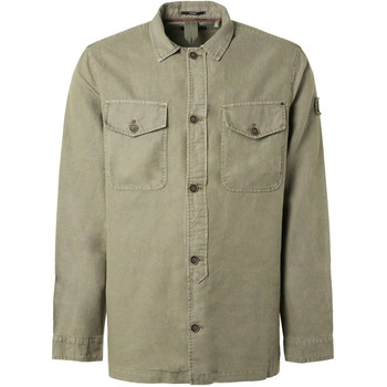 Textiel Heren Sweaters / Sweatshirts No Excess Overshirt Donkergroen Groen