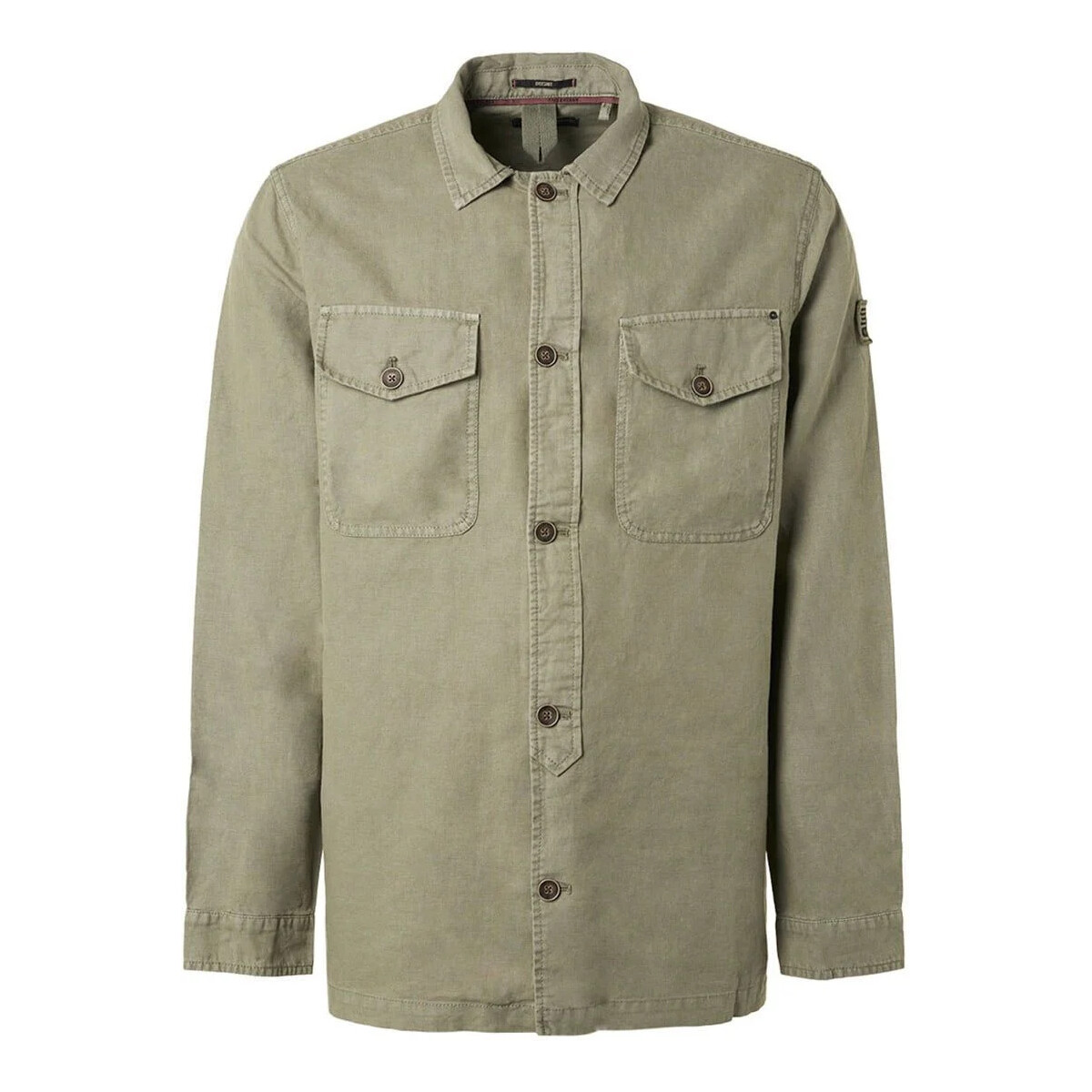 Textiel Heren Sweaters / Sweatshirts No Excess Overshirt Donkergroen Groen