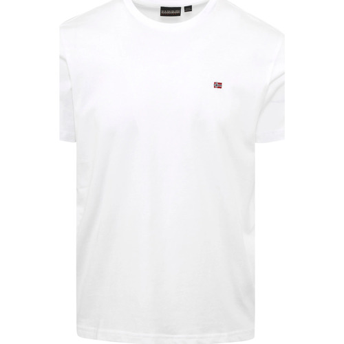 Textiel Heren T-shirts & Polo’s Napapijri Salis T-shirt Wit Wit