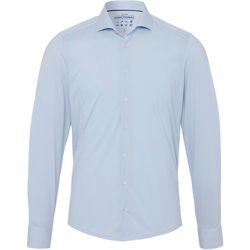 Textiel Heren Overhemden lange mouwen Pure The Functional Shirt Patroon Lichtblauw Blauw
