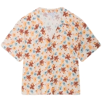 Textiel Dames Tops / Blousjes Compania Fantastica COMPAÑIA FANTÁSTICA Shirt 41014 - Desert Flower Beige