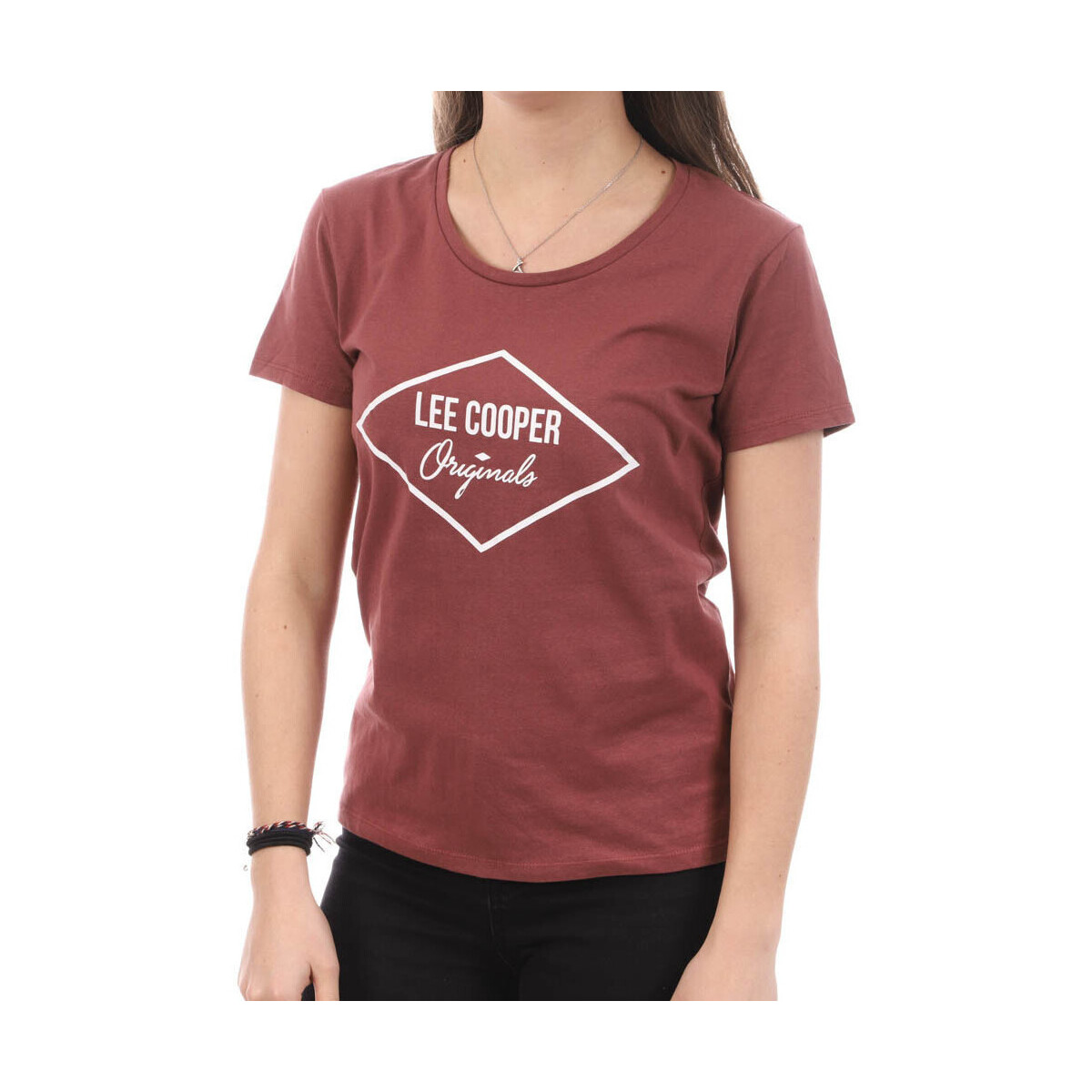 Textiel Dames T-shirts & Polo’s Lee Cooper  Rood