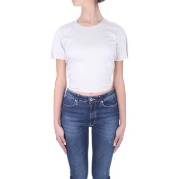Textiel Dames T-shirts korte mouwen Calvin Klein Jeans K20K205314 Wit