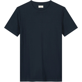 Textiel Heren T-shirts & Polo’s Dstrezzed Knitted T-shirt Donkerblauw Blauw