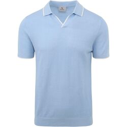 Textiel Heren T-shirts & Polo’s Suitable Kjell Knitted Polo Lichtblauw Blauw