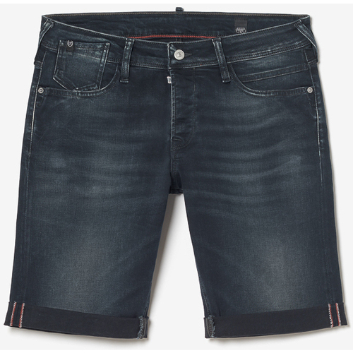 Textiel Heren Korte broeken / Bermuda's Le Temps des Cerises Bermuda short van jeans LAREDO Blauw