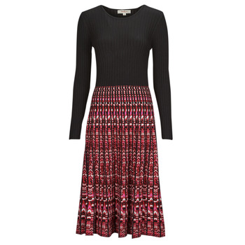 Textiel Dames Lange jurken Derhy GILLIAN ROBE Zwart / Rood