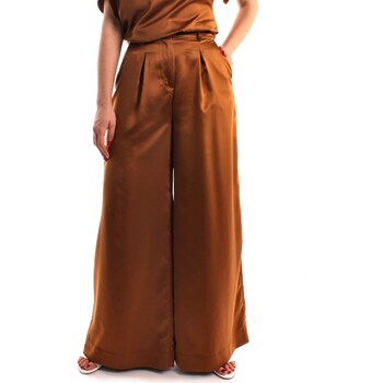 Textiel Dames Losse broeken / Harembroeken Manila Grace P315PU Bruin