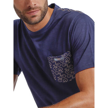 Admas Pyjamashort t-shirt Bikely Antonio Miro Blauw