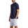 Textiel Heren Pyjama's / nachthemden Admas Pyjamashort t-shirt Stripes And Dots Blauw