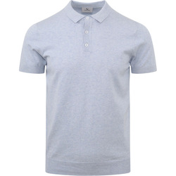Textiel Heren T-shirts & Polo’s Suitable Kobi Knitted Polo Lichtblauw Blauw