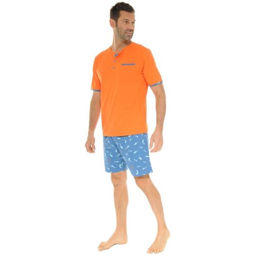 Textiel Heren Pyjama's / nachthemden Christian Cane WINSTON Oranje