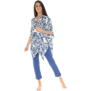 Textiel Dames Pyjama's / nachthemden Christian Cane VALERY Blauw