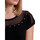 Textiel Dames Tops / Blousjes Admas T-shirt met korte mouwen Brillo Zwart