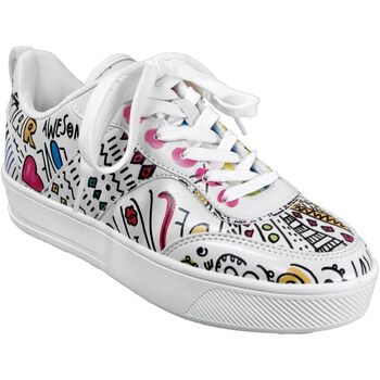 Schoenen Dames Lage sneakers Desigual Fancy lettering Multicolour