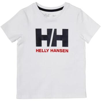 Textiel Jongens T-shirts korte mouwen Helly Hansen  Wit
