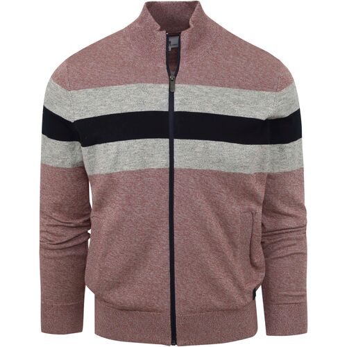Textiel Heren Sweaters / Sweatshirts State Of Art Vest Streep Brique Rood
