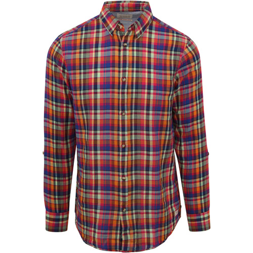 Textiel Heren Overhemden lange mouwen Scotch & Soda Overhemd Ruit Multicolour Multicolour