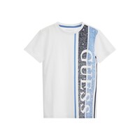 Textiel Jongens T-shirts korte mouwen Guess L3YI34 Wit / Blauw