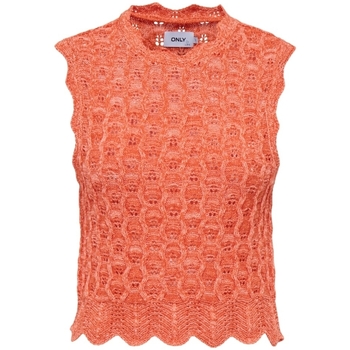 Textiel Dames Truien Only Top Luna Life - Orange Peel Oranje