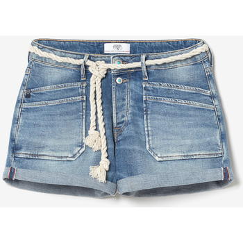 Textiel Dames Korte broeken / Bermuda's Le Temps des Cerises Short van jeans MADRAGUE Blauw
