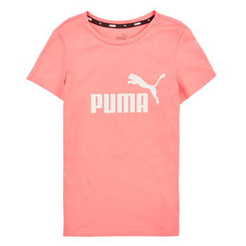 PUMA ESS Logo Tee G Meisjes T-shirt - Oranje - Maat 140