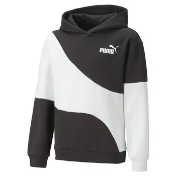 Textiel Jongens Sweaters / Sweatshirts Puma PUMA POWER CAT HOODIE FL B Zwart / Wit