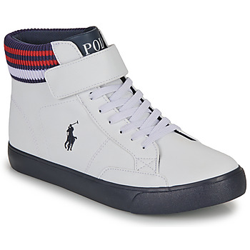 Schoenen Kinderen Lage sneakers Polo Ralph Lauren THERON BOOT Wit / Marine / Rood