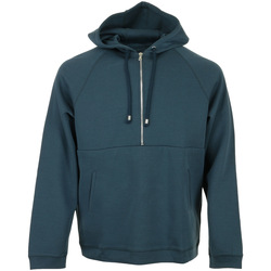 Textiel Heren Sweaters / Sweatshirts Hamilton And Hare Mid Zip Raglan Sweat Blauw