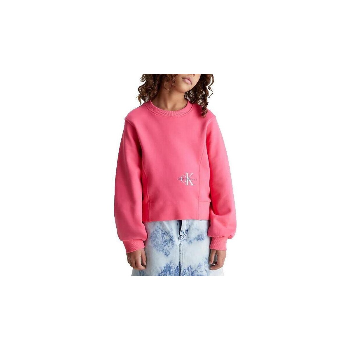 Textiel Meisjes Sweaters / Sweatshirts Calvin Klein Jeans  Roze