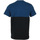 Textiel Heren T-shirts korte mouwen Fred Perry Branded Colour Block T-Shirt Blauw