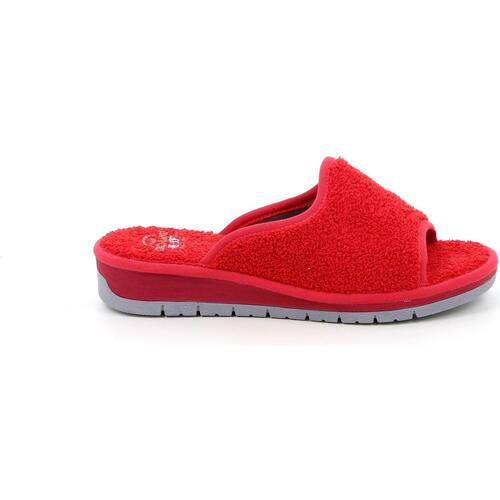 Schoenen Dames Leren slippers Grunland GRU-CCC-CI1317-RO Rood